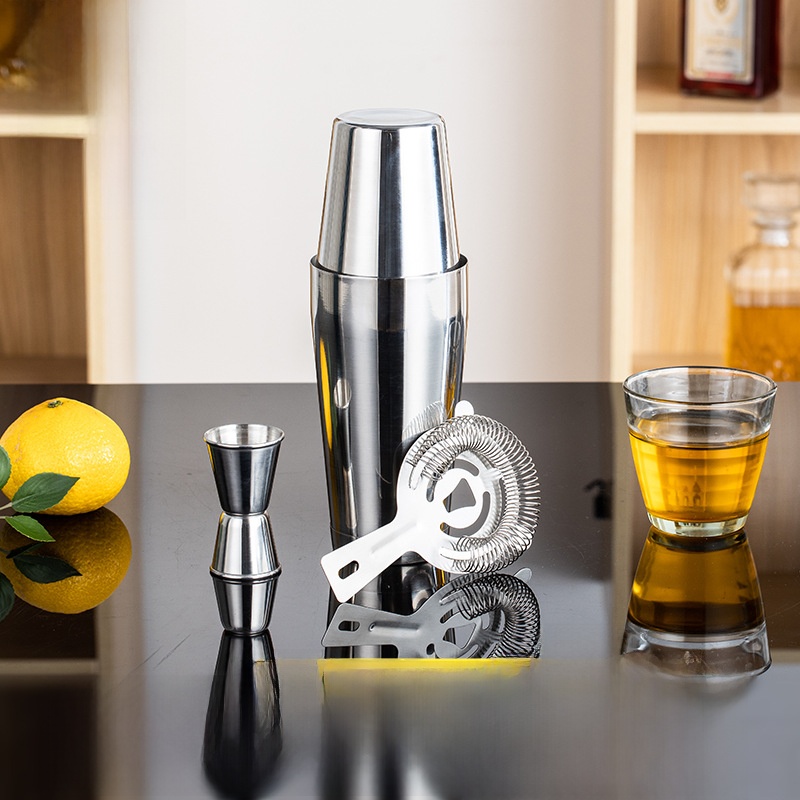 Stainless Steel Bar Tool Set C - огляд і ціна Boston Shaker Set