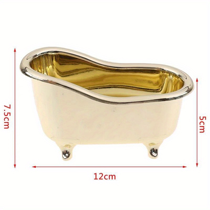 1pc Mini Bathtub Soap Jewelry  - огляд і ціна Bar Cart Gold