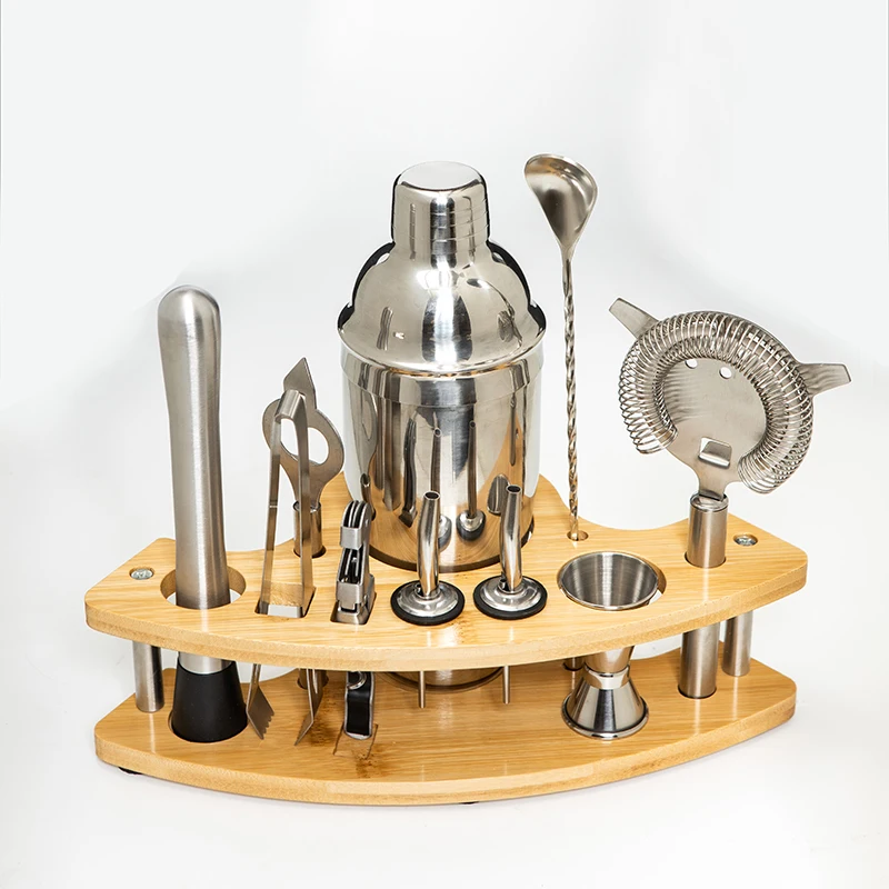 11pcs Stainless Steel Bartende - огляд і ціна Boston Shaker Set