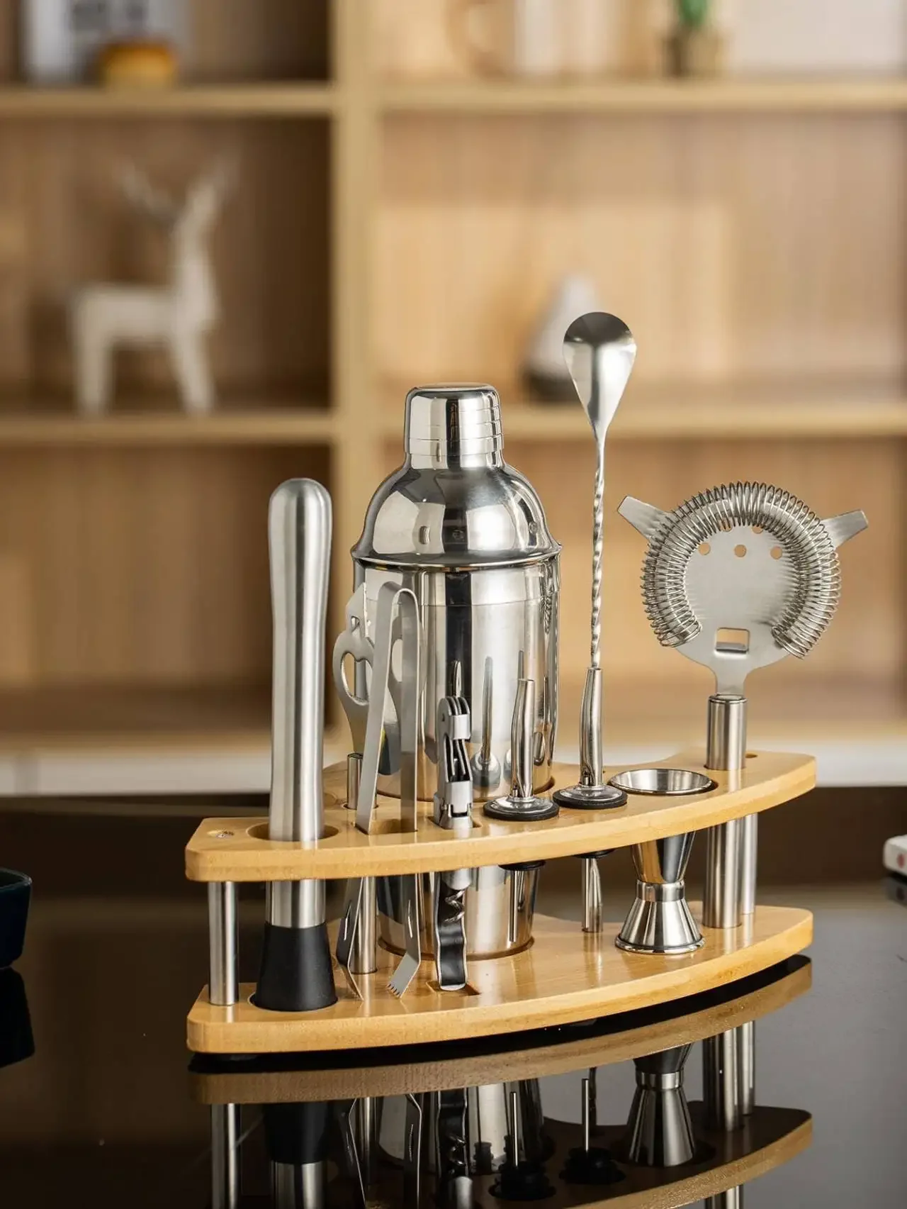 11pcs Stainless Steel Bartende - огляд і ціна Boston Shaker Set
