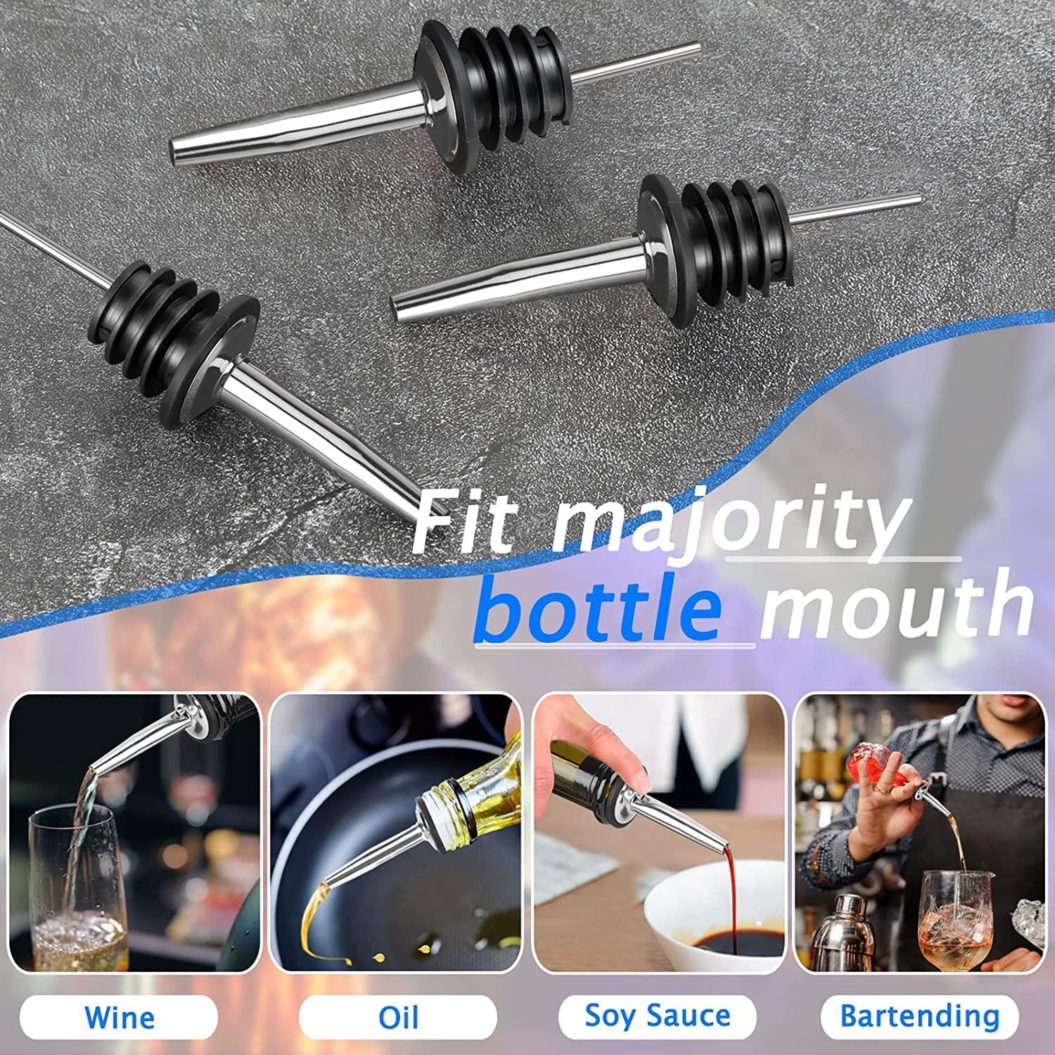 Liquor Pour Spout, Pour Spouts - огляд і ціна Speed Pourer Cap